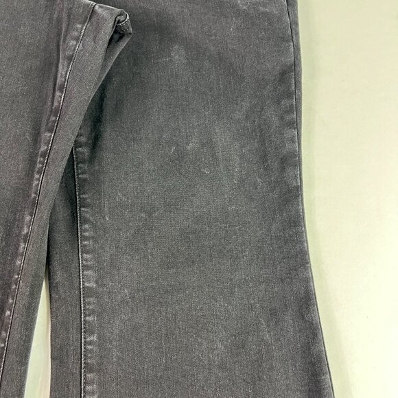 Not Your Daughter Jeans Women's 33x26* Julia Flare Crop Black Faded Denim Tag 12 - Picture 3 of 16